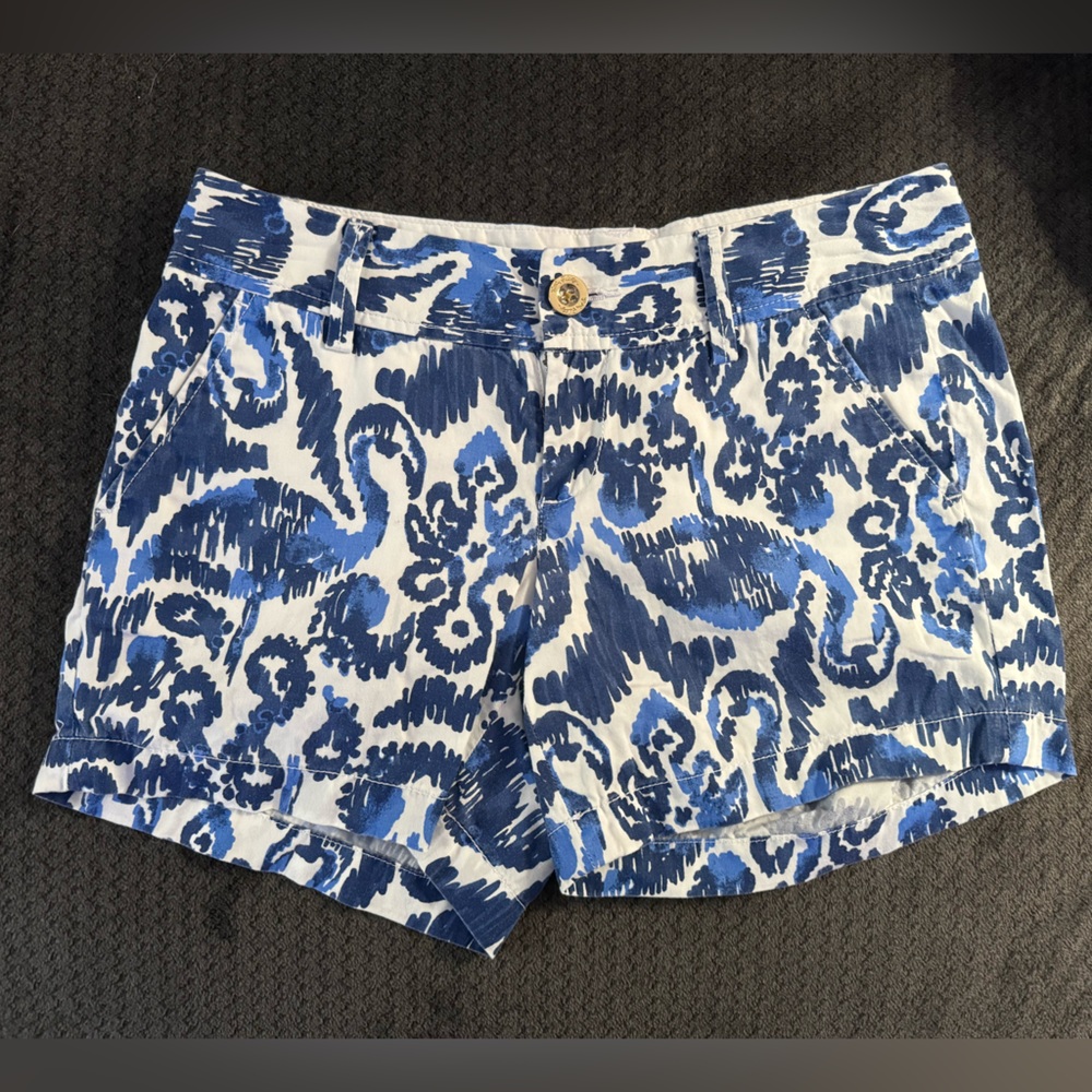 Lilly Pulitzer Callahan Shorts Resort Navy Beach Bathers 0